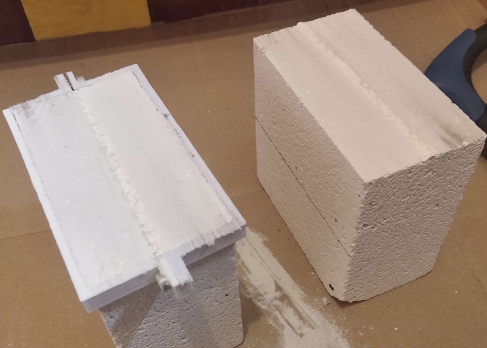 Cut bricks